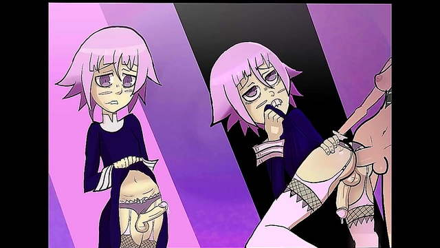 Crona Pleases Maka with Passion in Soul Eater Hentai Scene