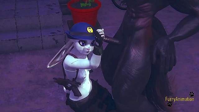 JudyHopps Furry Hentai Handjob & POV Blowjob Creampie Delight