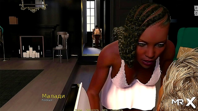 Elegant Lady in Black Charms Her Way Through a Sensual Anime Adventure