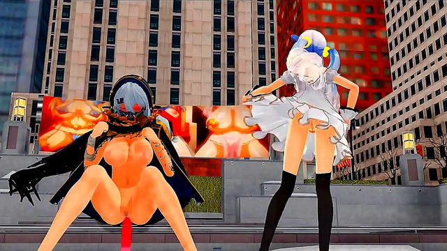 MMD Damsel and Futanari Entice You with Steamy Dance and Song Performance