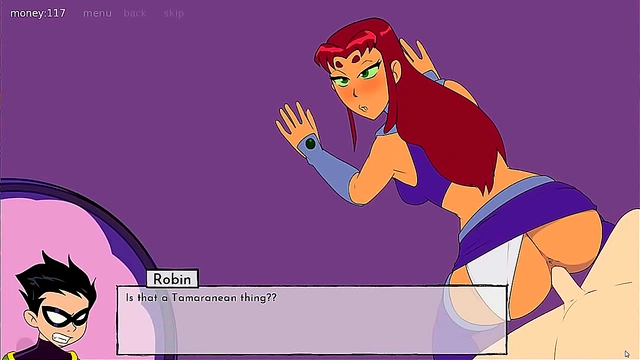 Starfire Tempts with a Sensual blowjob in 18Titans Anime Journey