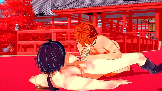 Zhongli Pleasures Anime Boy 18+ with Intimate Yaoi Scenes in Genshin Impact