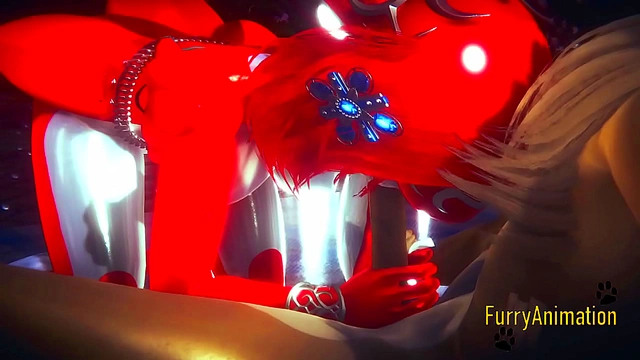 Mipha from Zelda Pleasures Partner with Seductive Handjob and Blowjob in 3D Hentai Yiff