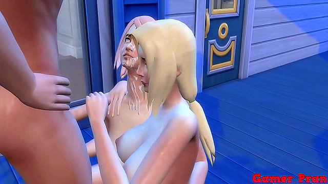 Jiraiya Pleasures Hinata and Naruto’s MILF Wife in Wild Anal Threesome