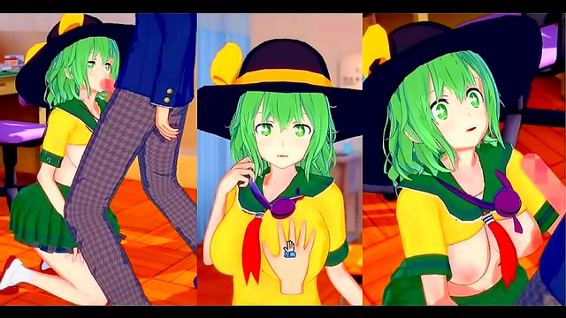Koishi Pleasures With Her Generous Assets in Steamy 3D Eroge Scene