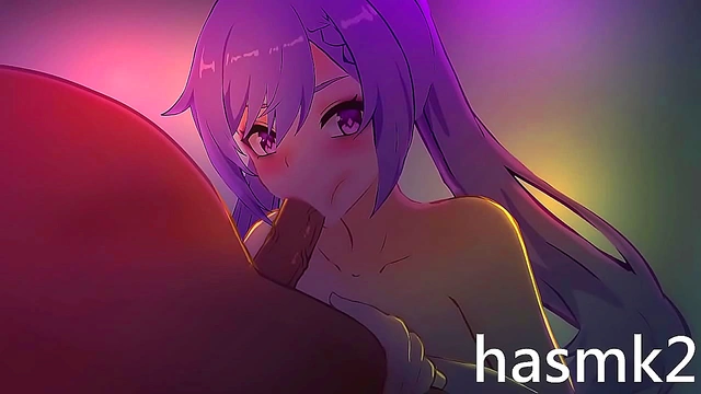 Keqing Delivers Mind-Blowing Oral Pleasure in Explosive Anime blowjob Scene