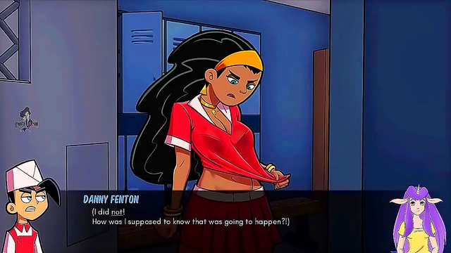 Goth Milf Gets Steamy at Work inDanny Phantom Hentai Vtuber Scene