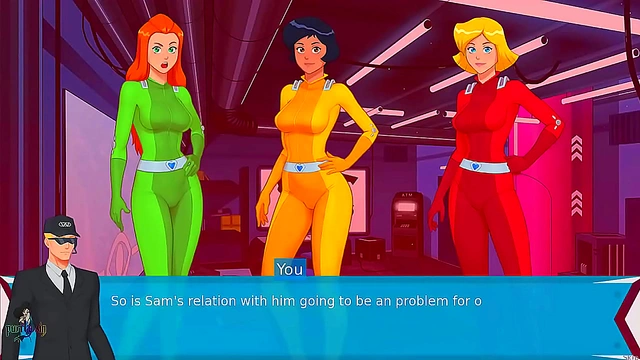 Blonde and Redhead Spy Girls 18+  Reveal Seductive Curves in Animated Adventure
