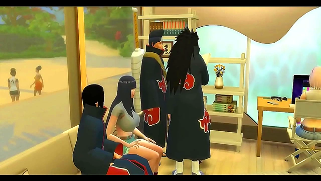 Hinata Betrays Naruto with Itachi for Steamy Cuckold Anal Action