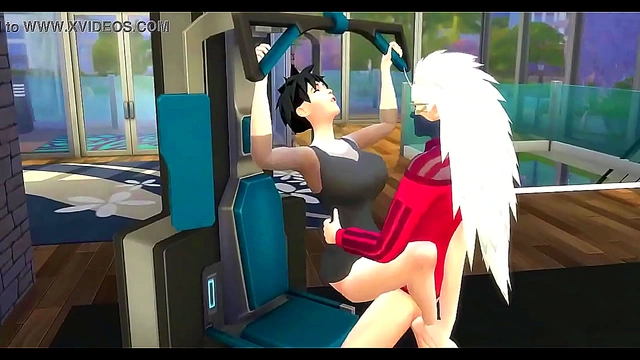 Videl Tempts Madara During Training for Steamy Exercises & Hot Anime Action