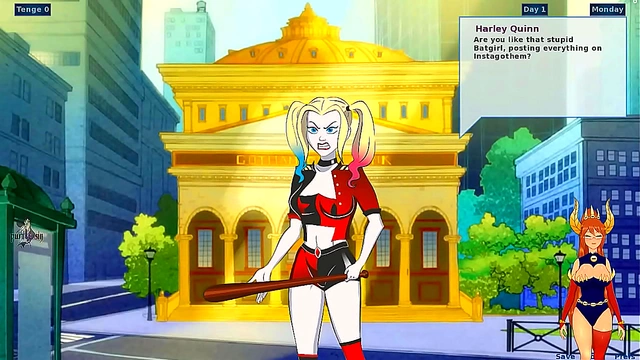 Harley Quinn Teaches Curvy Blonde to Please Batman in Steamy Anime Adventure