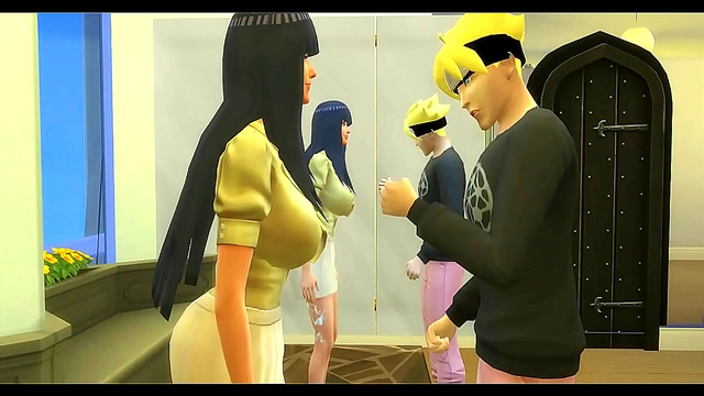 Hinata & Boruto's Taboo Desire – Step-StepMom Hungers forYoung 18+er Pleasure Over Husband