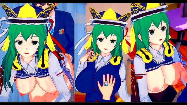 Shikieihime Tempts with Busty Charms and Sensual Pleasure in Touhou Scene