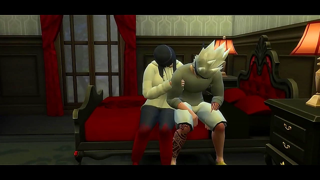 Hinata Eases Kakashi’s Pain with Tender Affection in Naruto Hentai