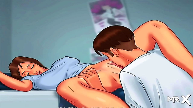 Summertime Saga – Cinnamon Enjoys Intimate StepMoments in Room E2