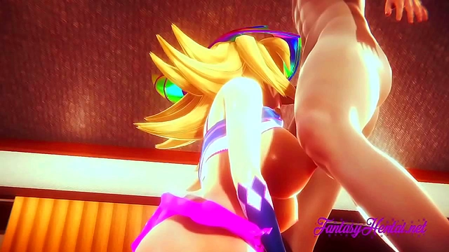 Dark Magician Girls 18+ Pleasures Kaiba with Seductive Acts in Yu-Gi-Oh 3D Hentai