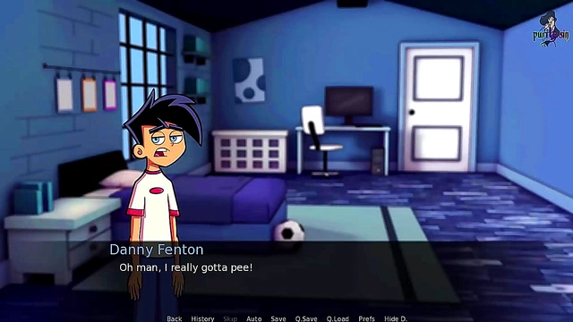 Ember Channels Gothic Desires with Danny Phantom in Steamy Shower Encounter