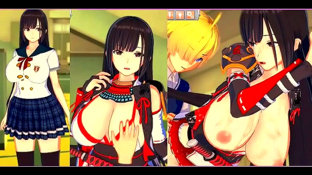 Adorable SchoolGirls 18+with Massive Boobs Teases and Pleasures in Koikatsu 3D Hentai Scenario