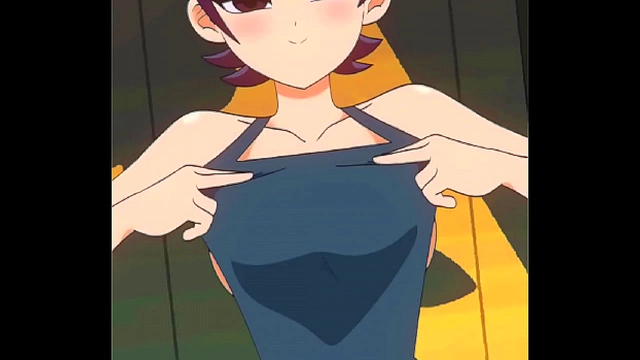 Komi from MHA Tempts with Her voluptuous Charms in Anime Hentai Adventure