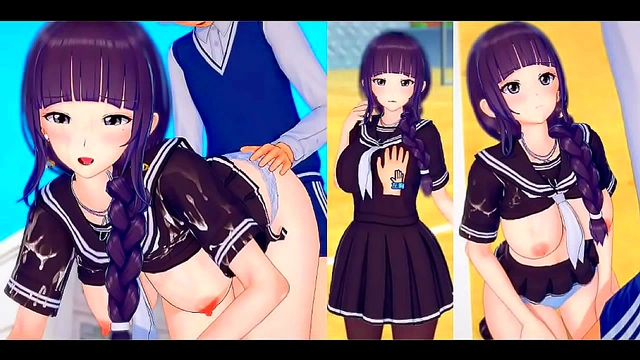 Futaba from Koikatu! Seduces With her Luscious Curves in Steamy 3D hentai