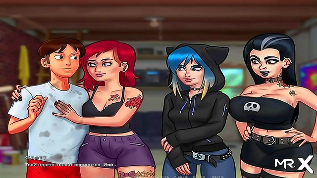 Rooftop Summer Delights – Cartoon Cutie Enjoys Steamy Summertime Saga Uncensored