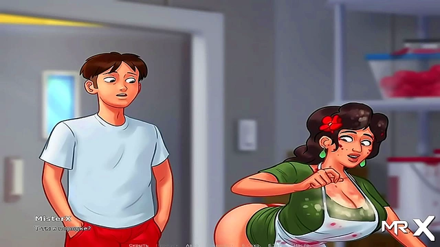 Mexican Beauty Seduces with Her Curves in Summertime Saga’s Secret Backroom Encounter