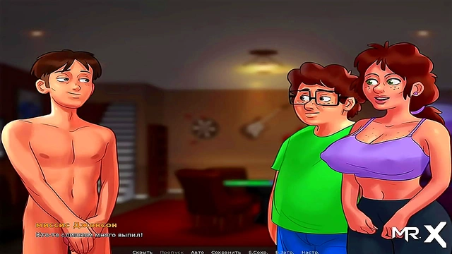 Summertime Saga Anime Chick Offers Heartfelt blowjob in Lost Card Game Scene