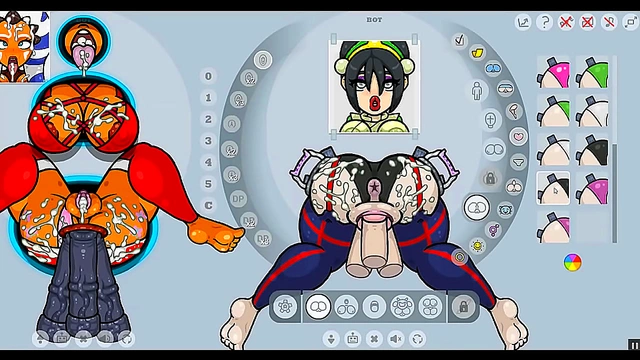 Toph from Avatar Provides Intense Glory Hole Action & Explosive Bukkake Creampie