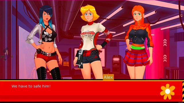 Blonde Villainess Pleasures Hero with Seductive blowjob in Totally Spies Hentai