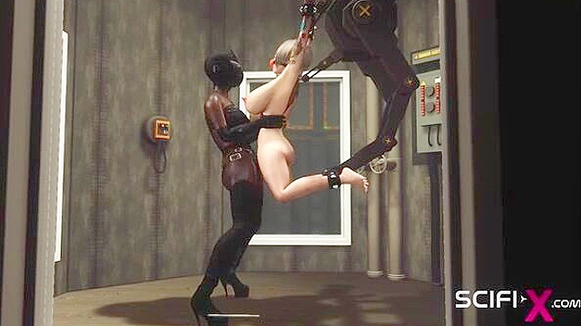 Cuffed Girls 18+ Finds Pleasure with Dominant Black Lesbian Masked Woman