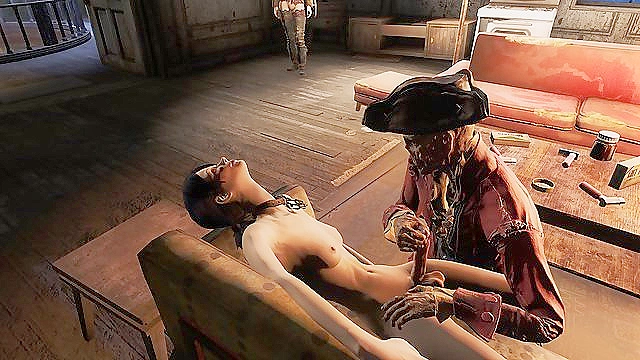 Zombie Hancock Finds Pleasure with Shemale Trixy in Fallout 4 Ass Play