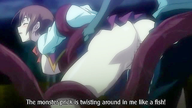 Teen 18+ Hentai Girls 18+  Bound by Tentacles Enjoy Double Pleasure