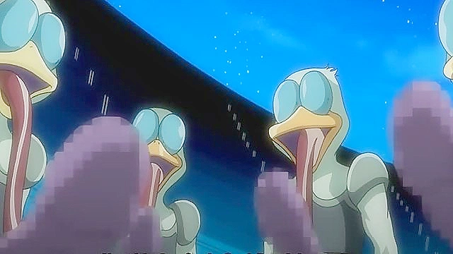 Blonde Beauty Pleasures Duck Aliens in Steamy Gangbang Adventure