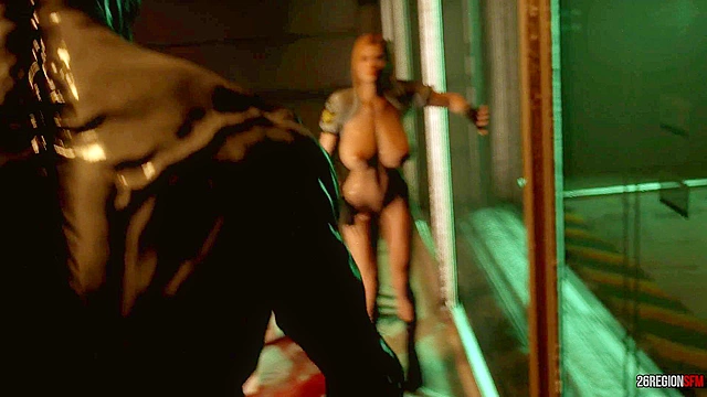 Tina Armstrong, Policewoman Seductress, Gets Doubly Pleasured by Zombie Cocks