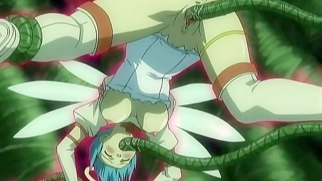 Tempting Angel Gets Double Penetrated by Demon Tentacles While Lesbians Enjoy 69