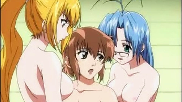 Pervy Guy Enjoys Steamy Threesome with StepStepSisters in Bathtub
