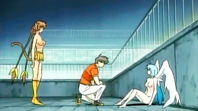 Warrior Triumphs Over Harpy, Sharing Steamy Threesome with CatGirls 18+ and Angel