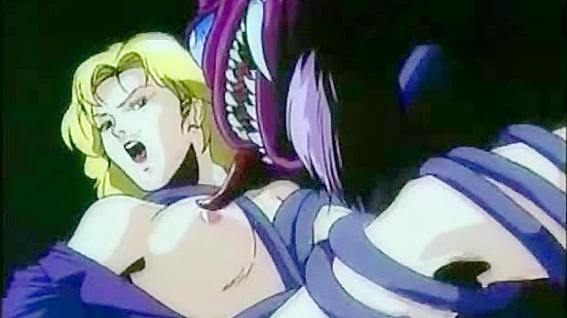 Demon Beast Pounds Blonde in Return of the Overfiend Hentai Scene