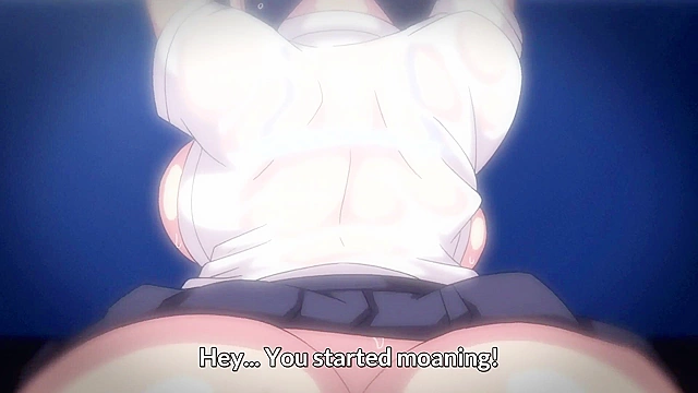 Busty Anime Teen 18+ Finds Pleasure in Rainy Bus Stop Encounter