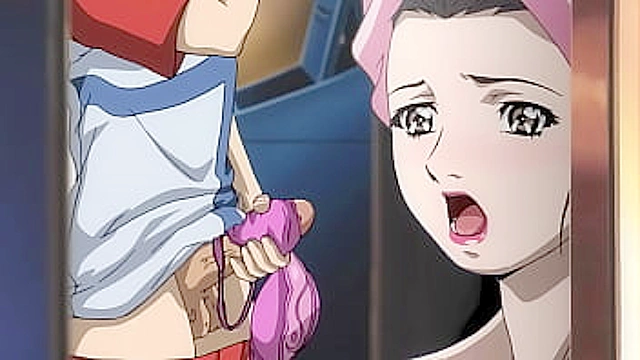 StepStepMom Seduces Her StepSon Caught Masturbating inSexyLingerie - hentaiScene