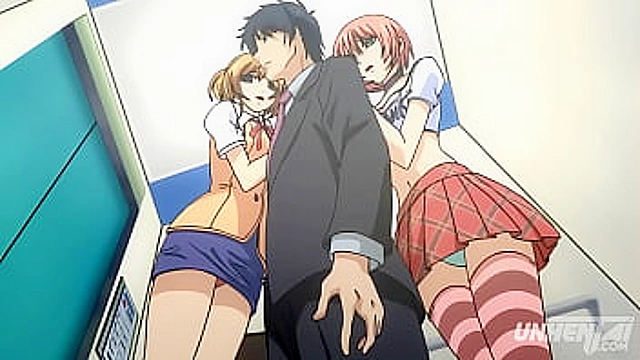 Busty Beauties Seduce in the Elevator - Uncensored Hentai Erotica [Subtitled]