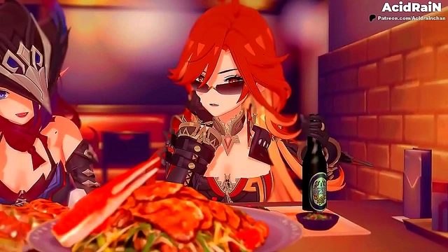Sexy 3D Demi-Eve Dominates Space in Subverse for Sensual Anime Pleasure