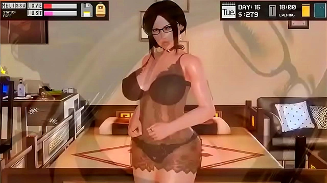 Succubus Half-Breed Faps To Redhead Milf Futanari's Huge Cock!