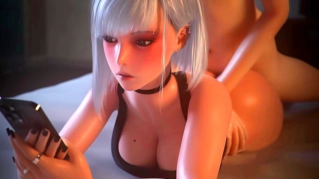 Anime Babe Takes Wild Ride with Massive Load Finale Across Skin