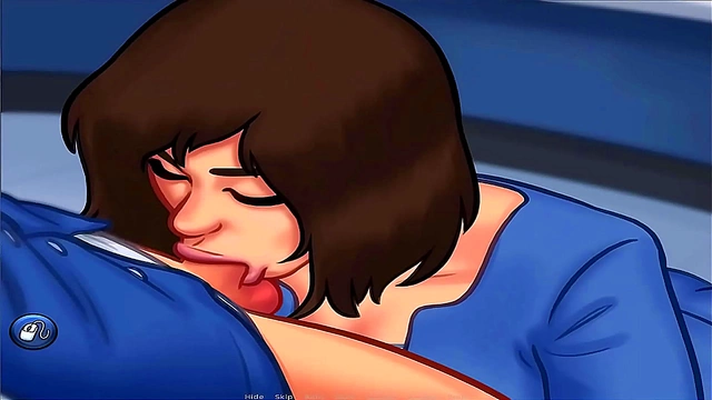 Stepsister Tempts Mysterious Stranger with Sensual Blowjob & Cheating Anal Tease