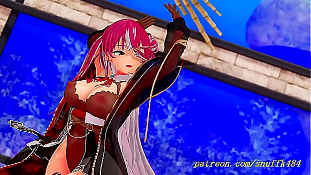 Marine Ignites Steamy Dance Fantasy – Realistic 3D HoloPlay Action Unleashed