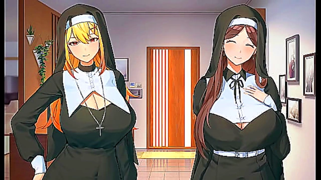 Three Nuns Succumb to Desire on a Scorching Summer Afternoon – Full Throttle Hentai Heat!