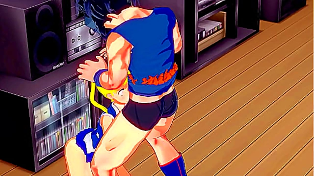 Sailor Moon Tempts Goku with Hot Oral Pleasure in Steamy Hentai Tryst