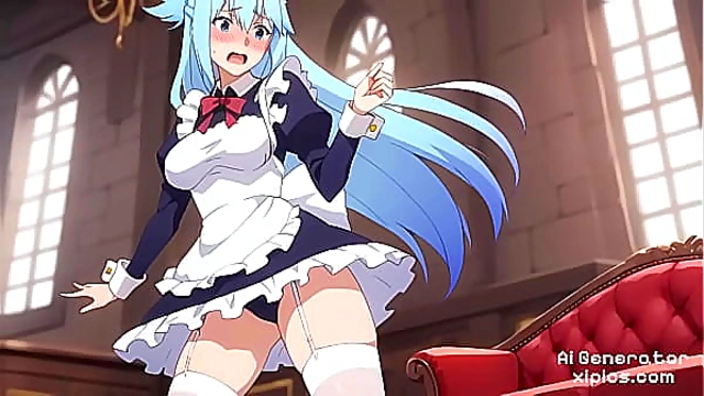 Aqua’s Steaming Hot Hentai Adventure – Dive into Her Wetter Side Tonight!