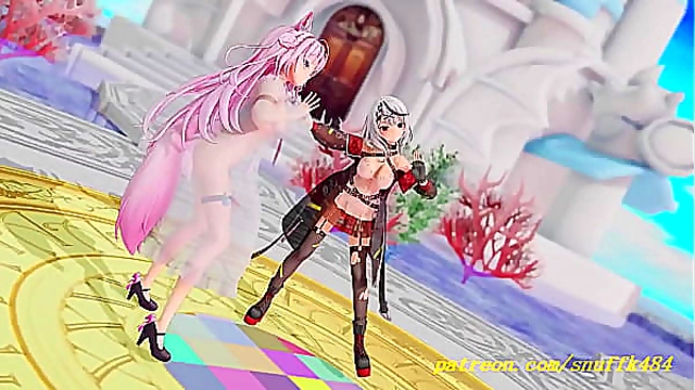 Koyori & Chloe’s Sensual MMD Dance – Steamy Hololive Encounter No VR